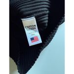 Cotton Citizen $185 New  Ribbed Boatneck Mini Dress Black Small Photo 6