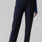 Athleta  Venice heathered pintuck pull on pants navy Blue Size Small Photo 0