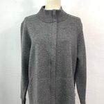 Eileen Fisher ASH Boiled Wool Ribbed Stand Collar Jacket Size M Photo 4