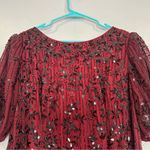 Mac Duggal  5940 Embellished Tulle Puff Sleeve Midi Dress 18W Photo 2