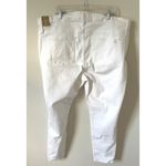 Madewell Button Fly Skinny Denim Jeans White Size 37/Women's 22 Plus Petite NEW Photo 2