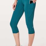 Lululemon Fast & Free Crop II *Nulux 19” in Dark Uniform Blue Photo 1