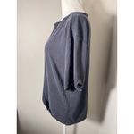 Saturday Sunday Charcoal Grey Wrap Front Short Sleeve Top Women's Size M Gray Photo 1