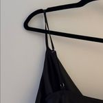 Forever 21  black satin dress with a white bow accent Photo 8