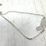 “M” initial silver tone bracelet, NWOT Photo 0
