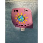 Unif  Baby Blue Angora Blend Cropped Cardigan Sweater Size Large Photo 5