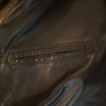 Coach Black Leather Cropped Jacket with Minimalist Design large NWOT $850 supple Photo 3