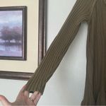 Free People  Olive Green Ribbed Tunic Dress Size Small Photo 6