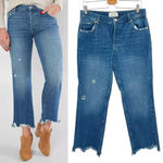Free People ‎ Maggie Straight Jeans Sequoia Blue Denim Size 28 Photo 1