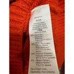 Madewell Merino Wool Blend Cable Knit Sweater Bright Orange Size Small Photo 6