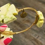 Bourbon and Boweties Bourbon & Bowties Green Stone Bangle Bracelet Photo 2