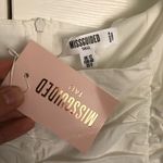 Missguided NWT White  Tall Ruched Long Sleeve Poplin Square Neck Mini Dress 8 Photo 2