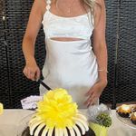 Hello Molly Long White Dress with Floral Embroidery Photo 1