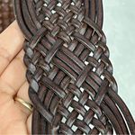 Target Braided Brown woven bonded Leather Belt size M FLAWS Photo 9
