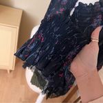 Tanya Taylor Navy Vynes Nissa Floral Lace Off The Shoulder Too Size 18 Photo 3