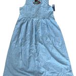 Karen Scott  Denim 100% Cotton Sleeveless dress pockets NWT size L . Photo 0