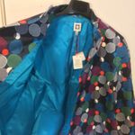 Anne Klein women's size 12 party bubble print circle snap button blazer jacket Photo 4