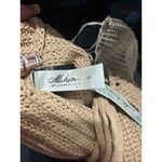 Free People Mahina Hawaii NWT Women's Beige 1976 Crochet Knit Back Open Lace Up Crop Top L Photo 7