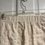 Free People  100% Cotton Seersucker Barrel Pants Size Large Photo 6