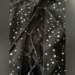 Vintage 1980’s New Leaf black & white polka dot lined 3 tier ruffled dress Size XS Photo 4