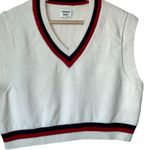 Aritzia Sunday Best M Merino Wool V neck Cropped Sweater Vest Preppy Photo 5