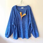 Urban Outfitters UO Sz L Purple Oversized Soft Terrycloth Popover Sweatshirt Swim Cover Up Photo 1