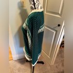 Vintage Green & Cream Acrylic Sweater V Neck Wide Sleeves Size L Fits Like M Size M Photo 6
