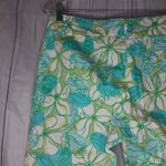 Lilly Pulitzer Lilly Pultizer Guava Green Floral And Crab Print Women's Capri's Size 4 Vintage Photo 10