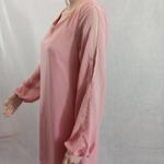 As You Wish As U Wish‎ womens medium pink split sleeve pull over button mini/knee Photo 3