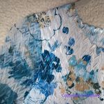 New! Komarov Long Bell Sleeve Charmeuse & Chiffon A Photo 8