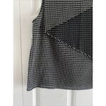 Carven Designer Rare Womens‎ EU 40 Sleeveless Blacke Checkered Blouse Black Size undefined Photo 4