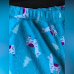 Capelli New York Pajama Bottoms Fleece Blue W/ Lama & Christmas TreePrint SZ S Photo 2
