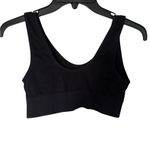 Aerie  Black Ribbed Sports Bra Photo 2
