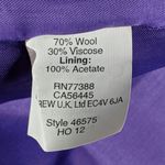 J. Crew Factory Purple Wool Pencil Skirt Photo 4