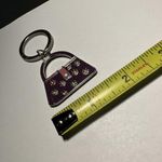 Relic  Brand Keychain with Purse / Bag charm in Purple / Silver Tone Photo 7