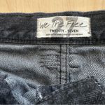 Free People  We The Free Makai Black Distressed Denim Jean Shorts Photo 4