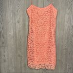 Vintage Rickiy freeman for tj nite lace coral / orange spaghetti strap lace dres Size 12 Photo 1