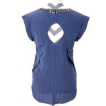 Rebecca Taylor NWT -  Silk Twilight Embellished Top - Size 2 Photo 4