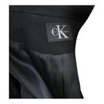 Calvin Klein Vintage 80s  Double Breasted Union Label Black Peacoat Size 8 Photo 3