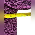 Free People  Chunky Knit Eggplant Sweater Size XS Photo 6
