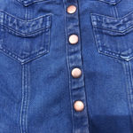 Kendall + Kylie  DENIM BUTTON FRONT MINI SKIRT Photo 2