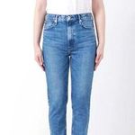 AQUA High Rise Slim Leg THE STELLA in Dakota Blue Denim Jeans Size 27 Photo 0