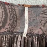 Free People  Fiona Print Top Surplice Statement Sleeve Blouse Shirt Medium Photo 11