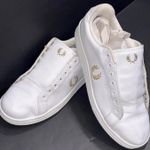 Fred Perry White Canvas Low Trainer Designer Athleisure Sneakers Shoes Womens 6 Photo 0