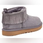 UGG NWT  Classic Ultra Mini Fringe Bling Boots Shade Photo 4