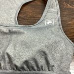 FILA  Women's Solid Pullover Lined Racerback Sports Bra Gray Size Medium Photo 1