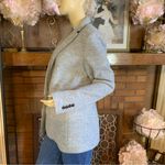 Ann Taylor GRAY “HUTTON” SWEATER RIBBED KNIT EXTERIOR WOOL BLEND BLAZER (14) Photo 6