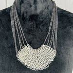 Silver Tone Chain Mail Bib Multi Photo 0
