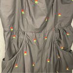 Cider Nwt  oversized pant jumper romper sleeveless cherry embroidered cotton 3x Photo 2