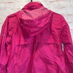 Columbia Jacket Womens Medium Pink Windbreaker Raincoat Full Zip Hooded Active Photo 5